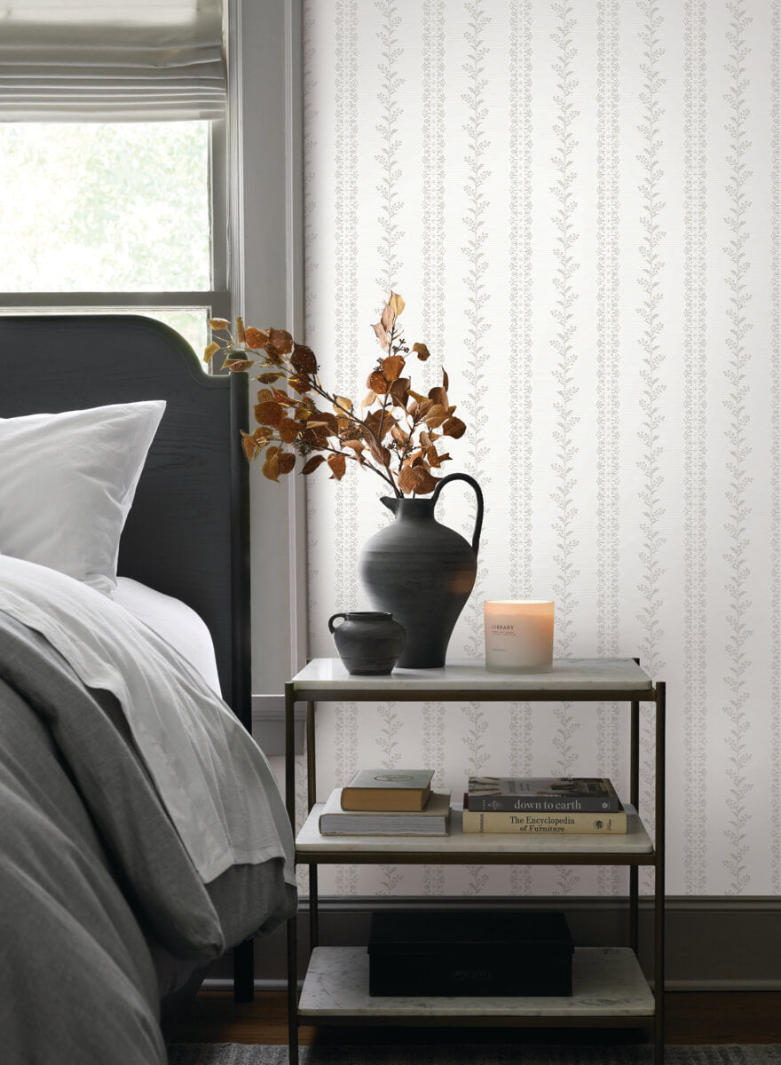 Magnolia Home Book 4 Everleigh Wallpaper - Grey