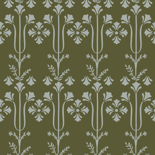 Magnolia Home Book 4 Lydia Wallpaper - Moss