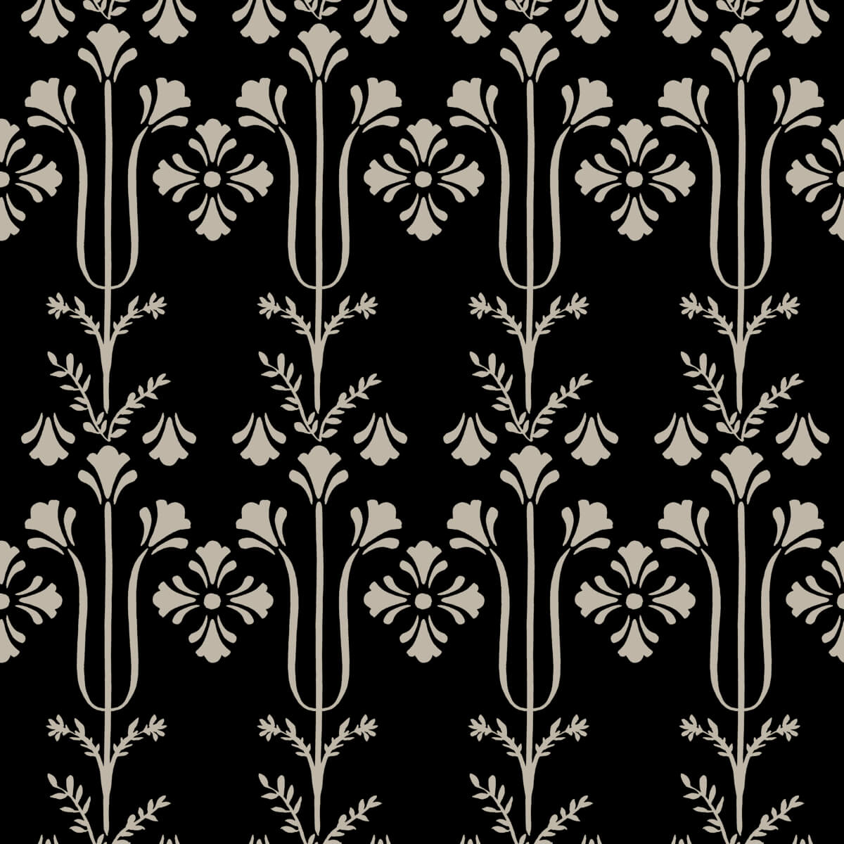 Magnolia Home Book 4 Lydia Wallpaper - Black