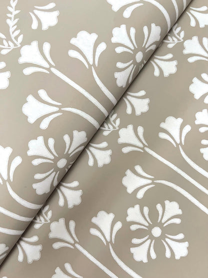 Magnolia Home Book 4 Lydia Wallpaper - Taupe