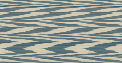 Missoni Home Flamed Zig Zag Wallpaper - Blue & Cream