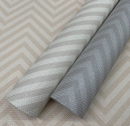 Missoni Home 4 Macro Chevron Wallpaper - Taupe & Cream