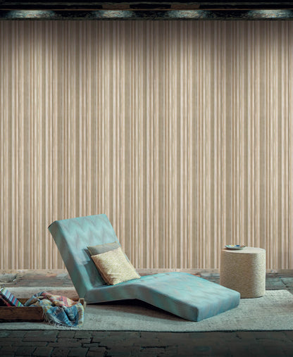 Missoni Home Striped Sunset Wallpaper - Brown