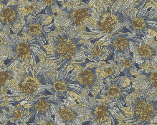 Missoni Home 5 Anemoni Wallpaper - Blue