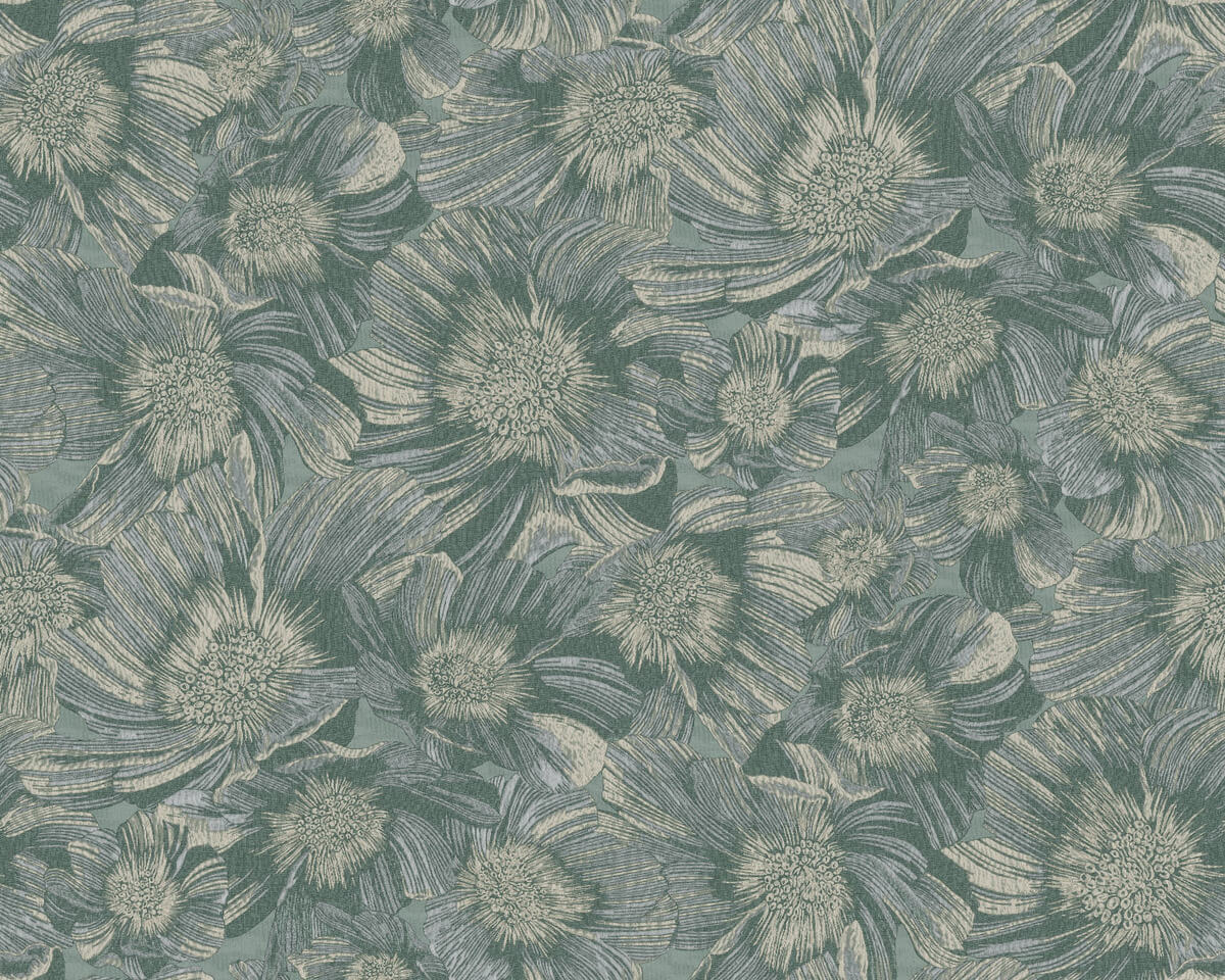 Missoni Home 5 Anemoni Wallpaper - Teal