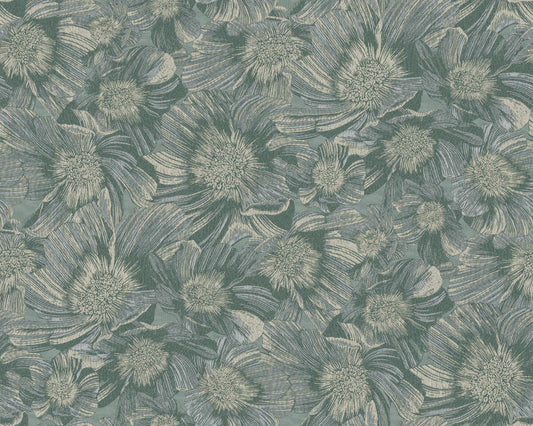 Missoni Home 5 Anemoni Wallpaper - Teal