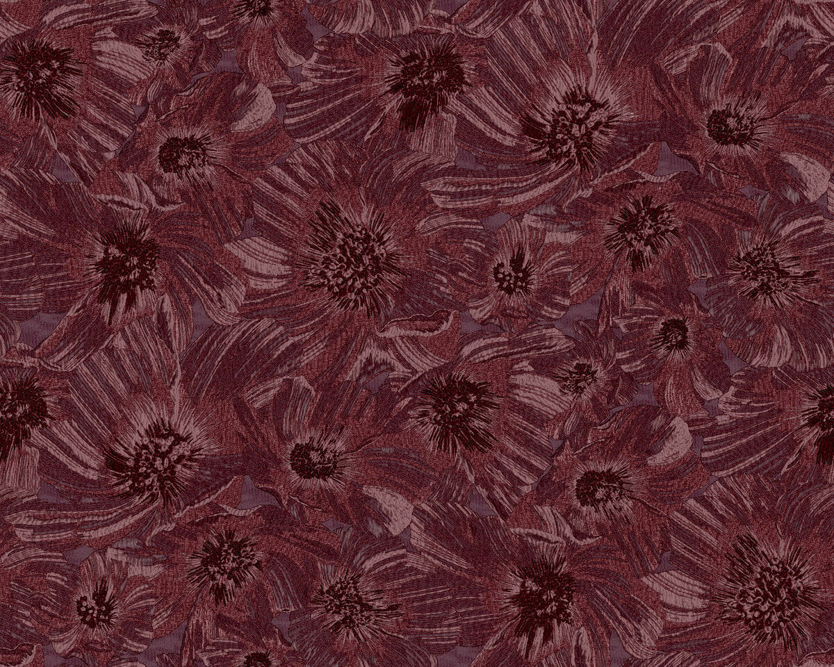 Missoni Home 5 Anemoni Wallpaper - Burgundy