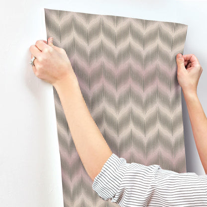 Missoni Home 5 Ande Wallpaper - Pink & Gold