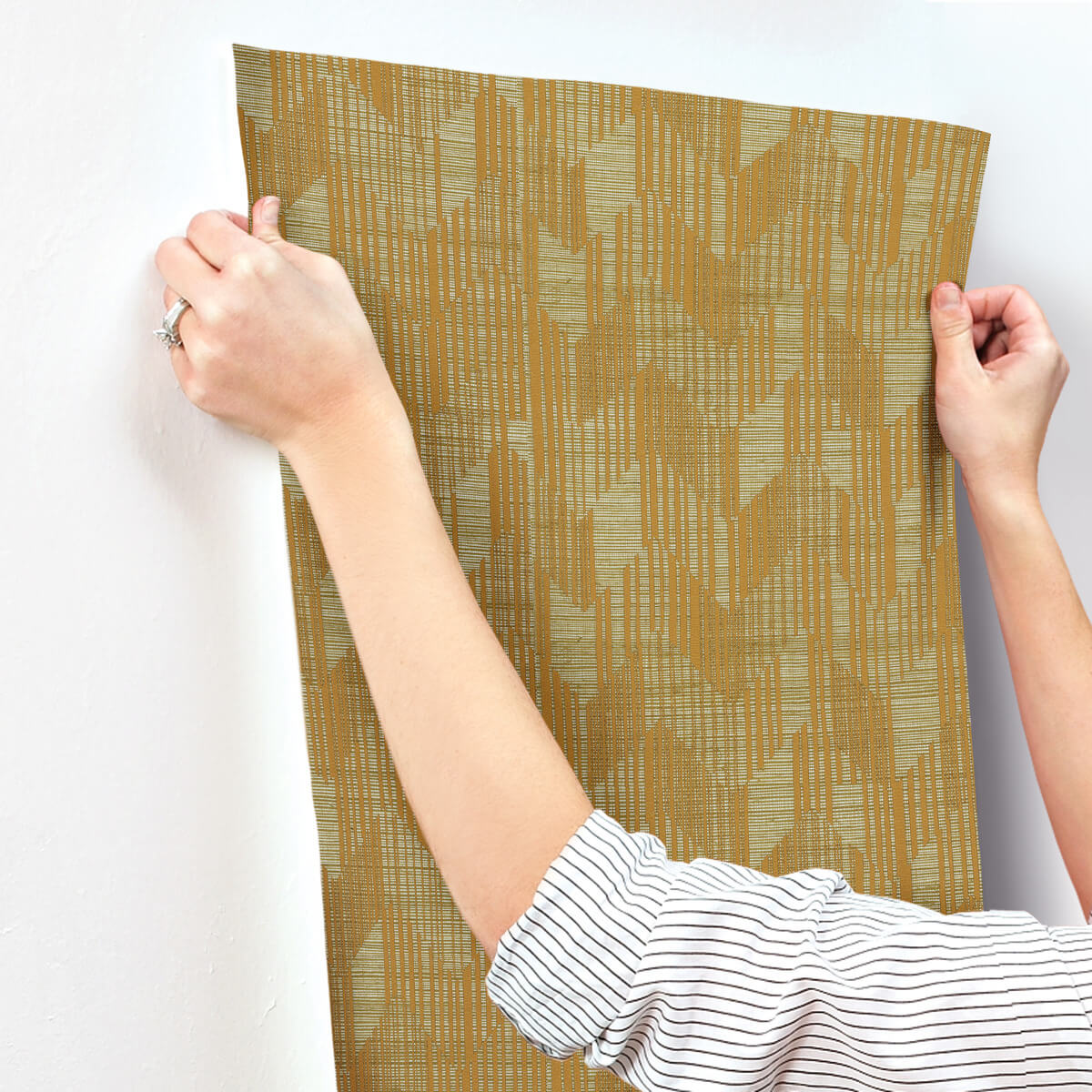 Missoni Home 5 Birch Wallpaper - Gold