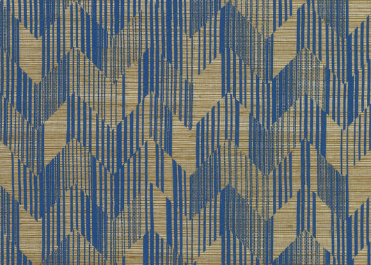 Missoni Home 5 Birch Wallpaper - Blue & Gold