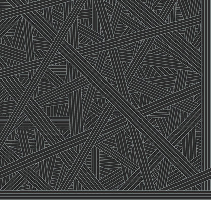 Missoni Home 5 Nastri Wallpaper - Black