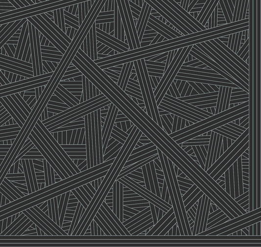 Missoni Home 5 Nastri Wallpaper - Black