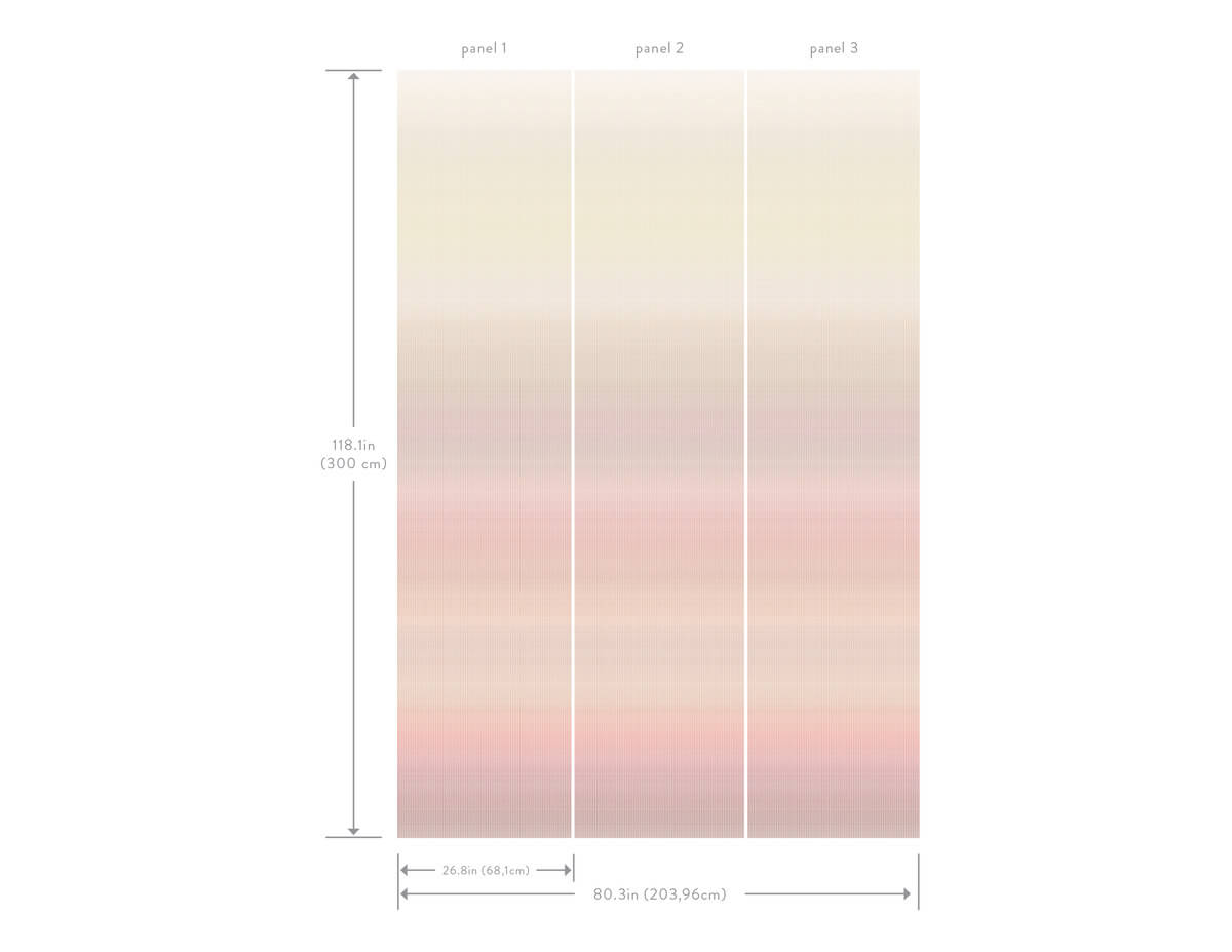 Missoni Home Oleg Wall Mural - Blush