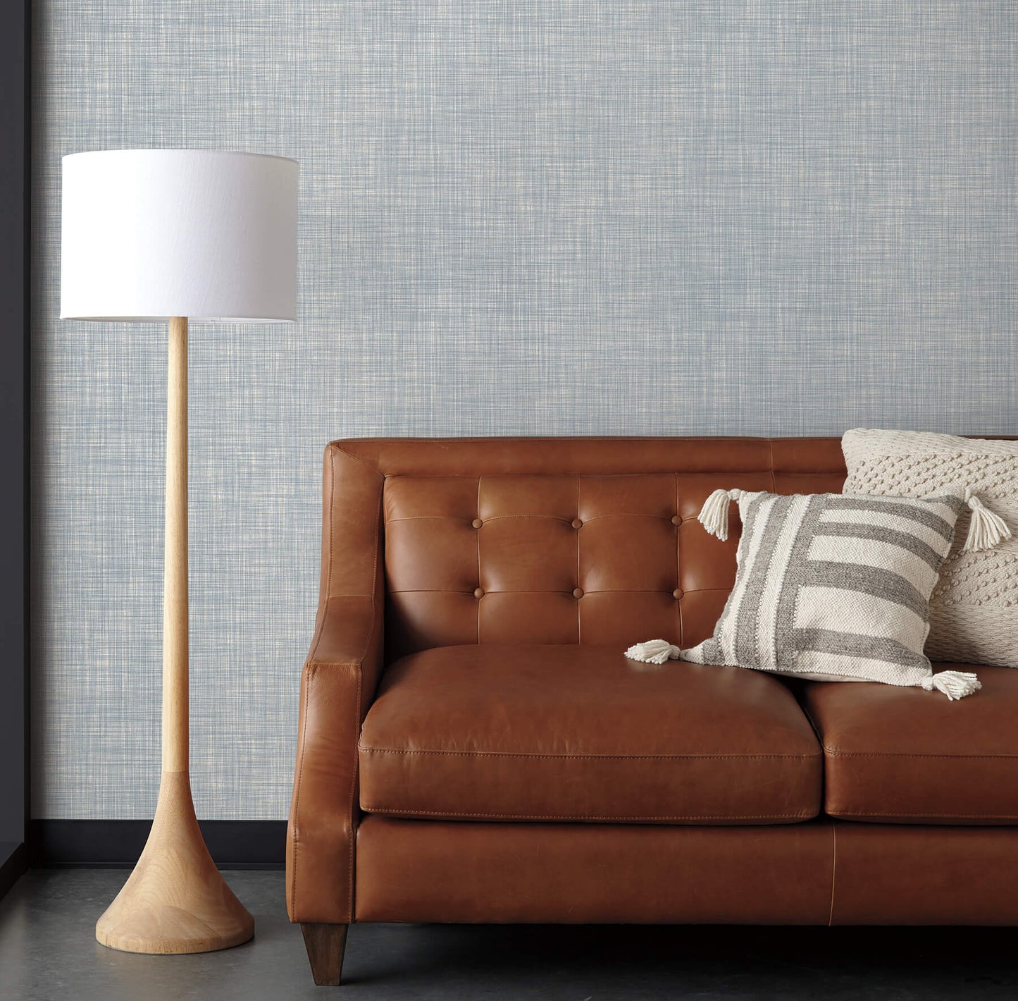 Magnolia Home High Performance Crossroad Wallpaper - Denim