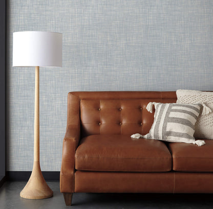 54 in. Magnolia Home High Performance Crossroad Wallpaper - Denim