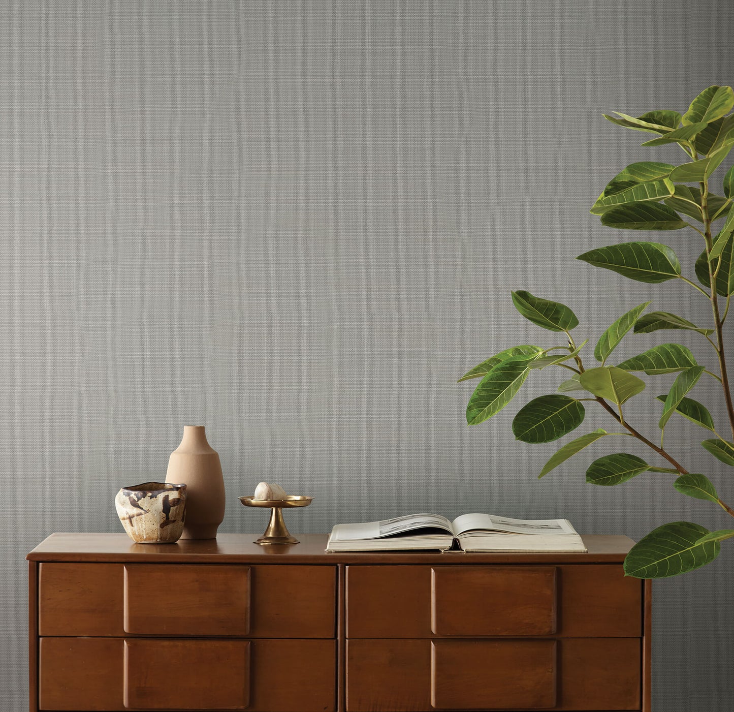 54 in. Magnolia Home High Performance Meadowbrook Wallpaper - Gravel
