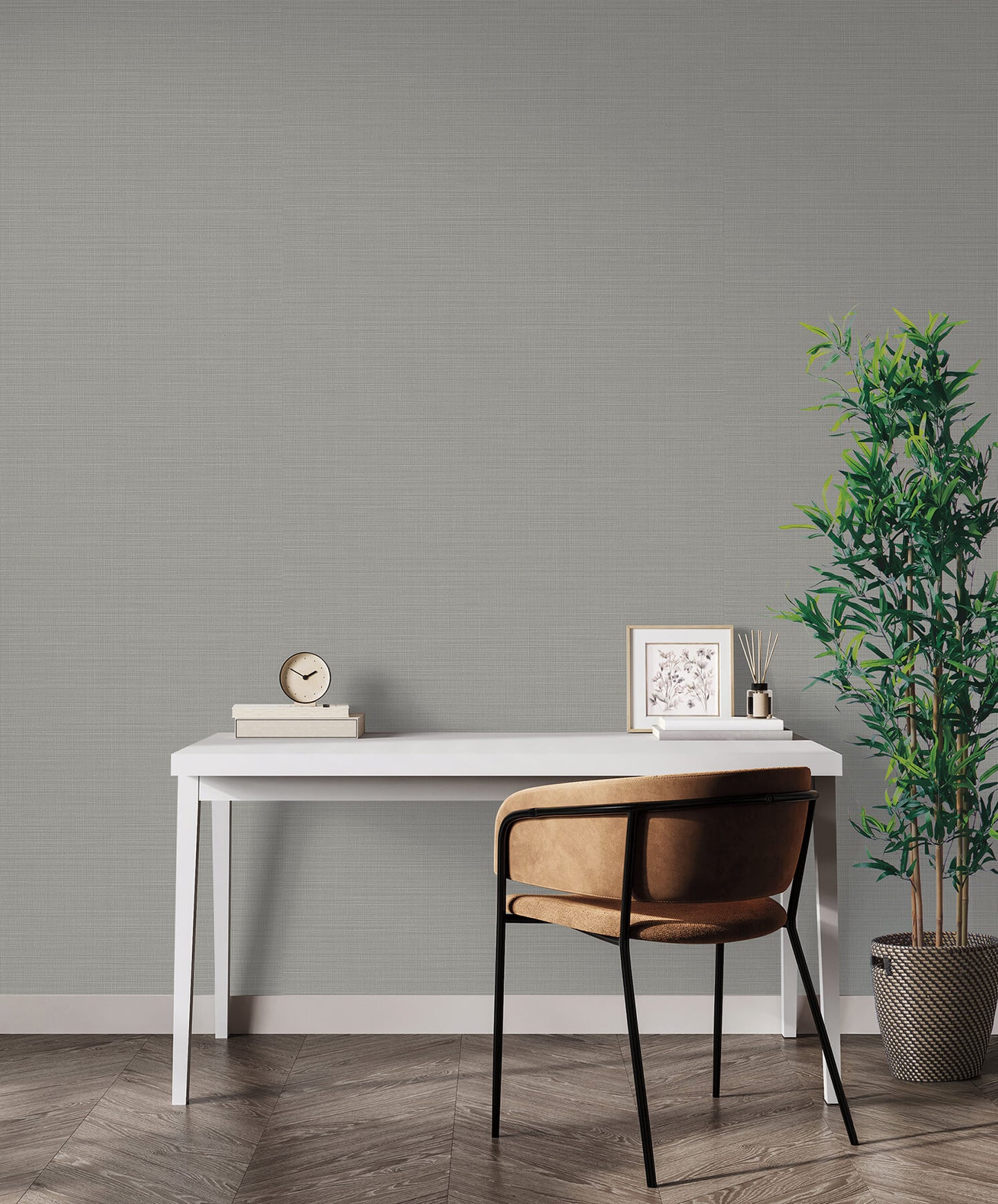 54 in. Magnolia Home High Performance Meadowbrook Wallpaper - Gravel