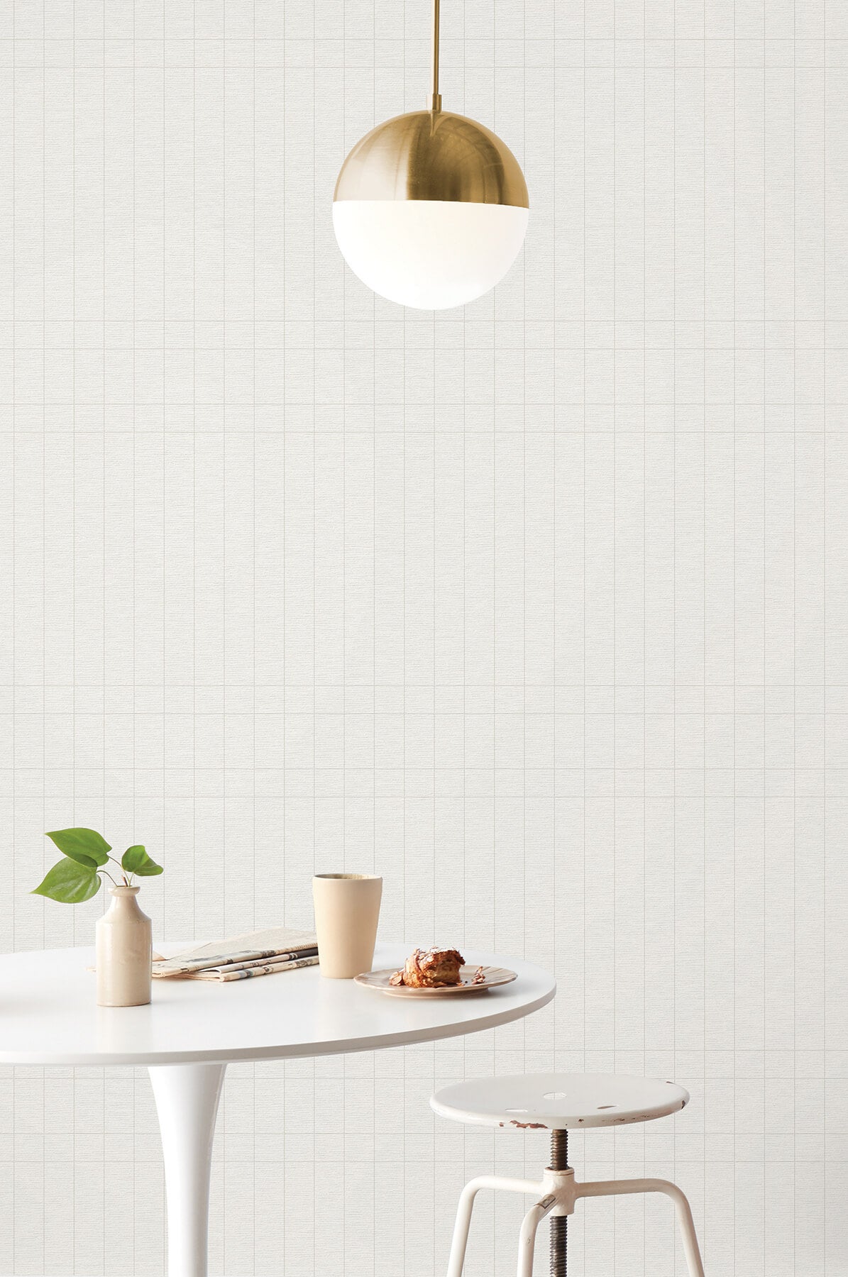 54 in. Magnolia Home High Performance Boulevard Wallpaper - Whitewash