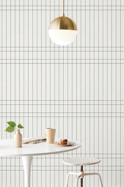 54 in. Magnolia Home High Performance Boulevard Wallpaper - Charcoal