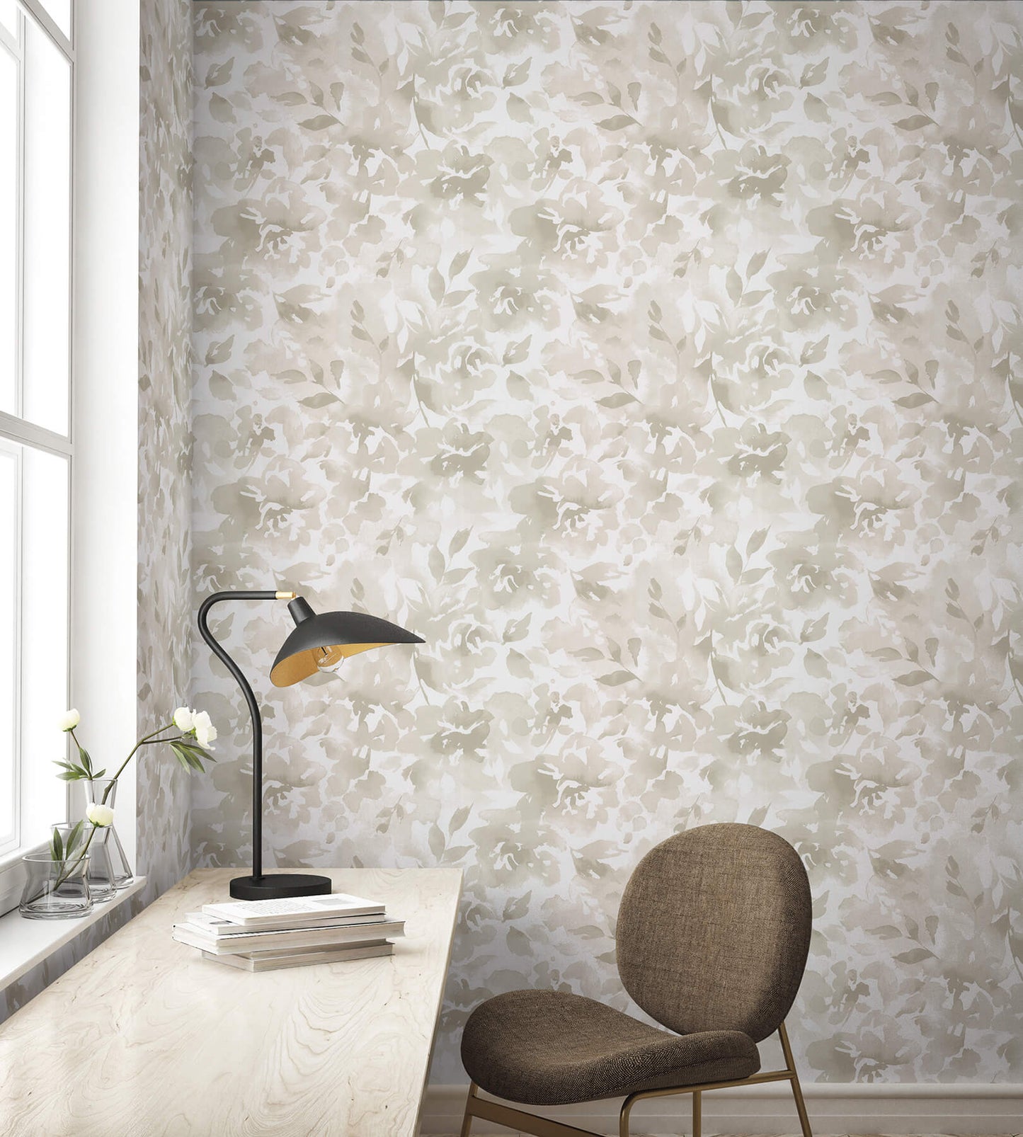 54 in. Magnolia Home High Performance Lakelynn Wallpaper - Mineral