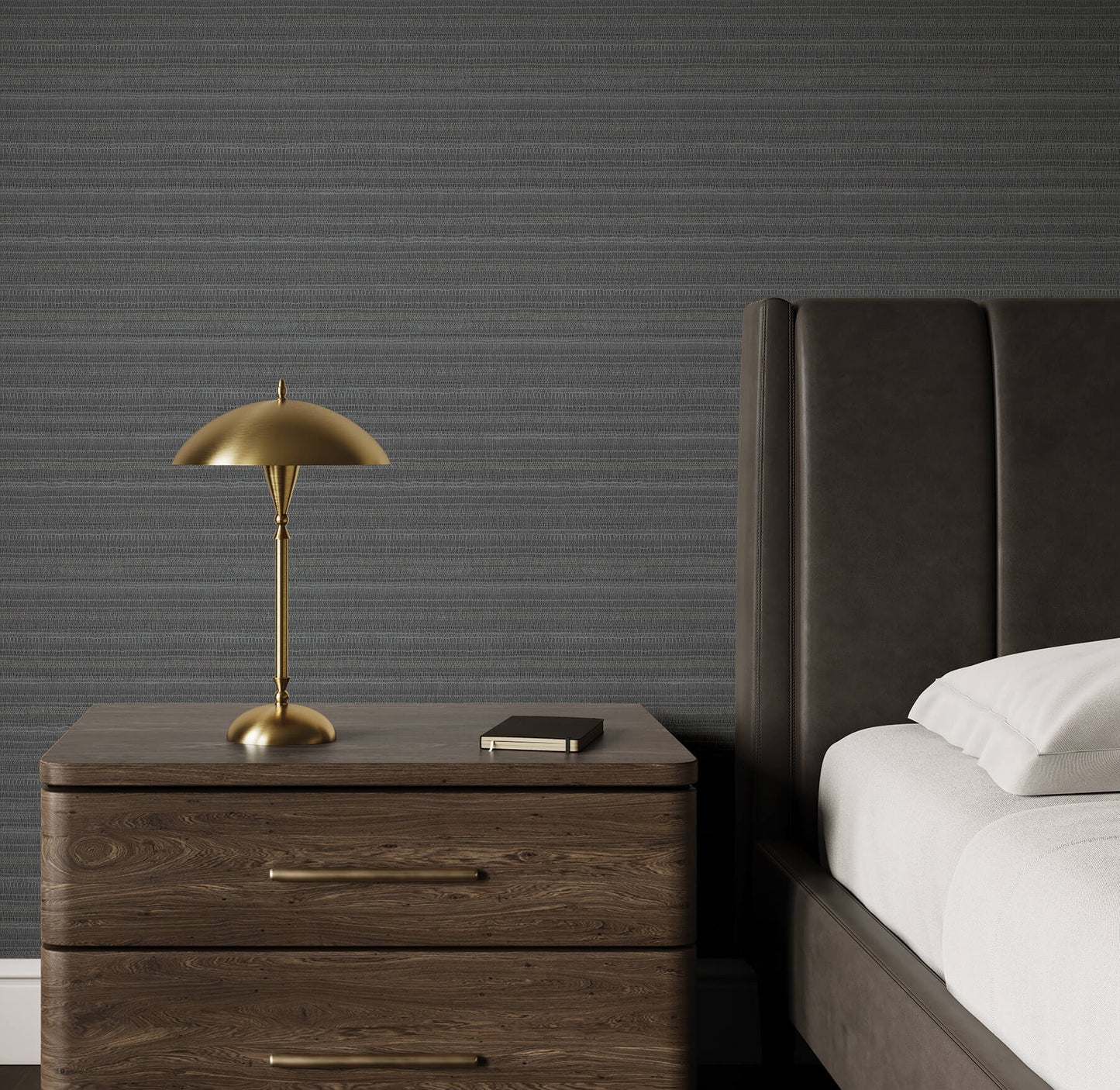 54 in. Magnolia Home High Performance In The Details Wallpaper - Charcoal