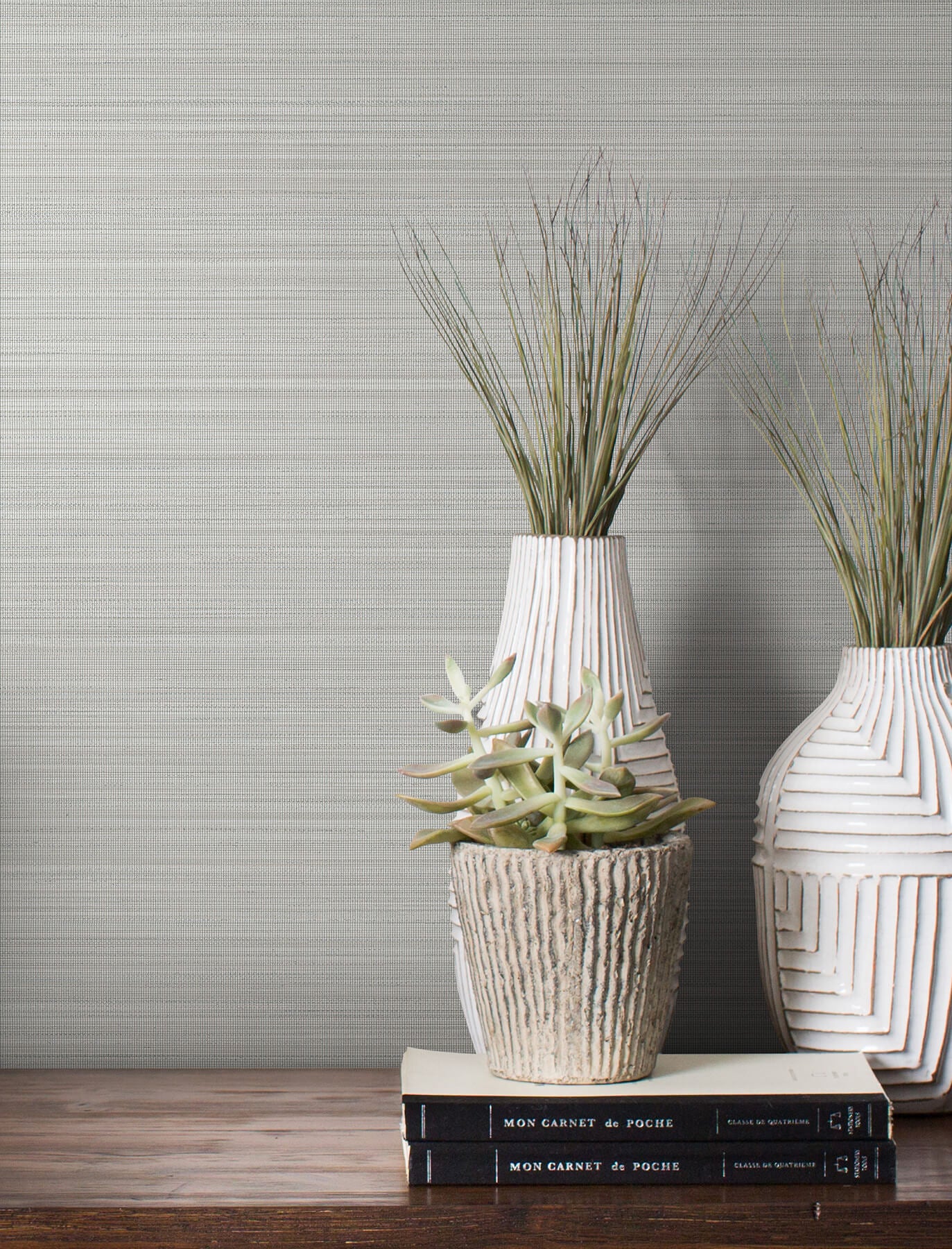 54 in. Magnolia Home High Performance Loomed Wallpaper - Gravel