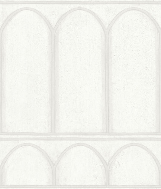 Mediterranean Arches Wallpaper - White