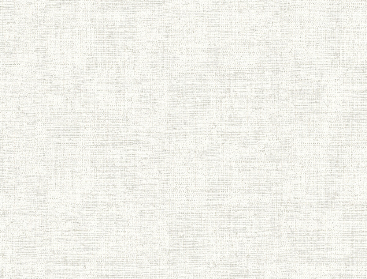 Mediterranean Papyrus Weave Wallpaper - White