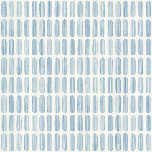Mediterranean Petite Pergola Wallpaper - Blue