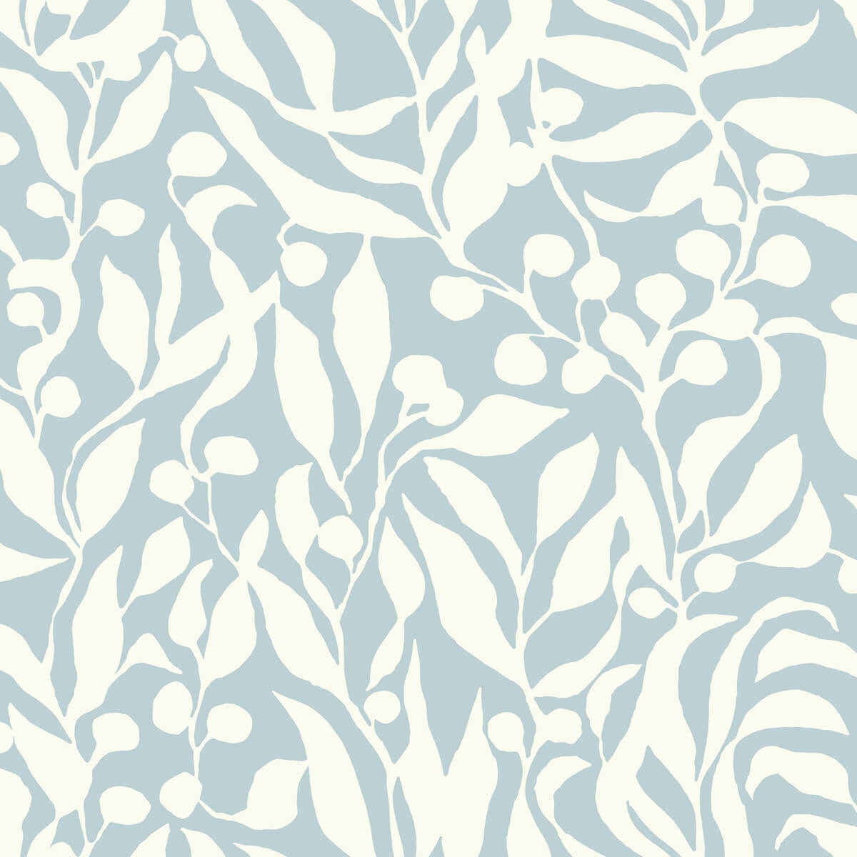 Montecito Olive Mill Wallpaper - Sky Blue