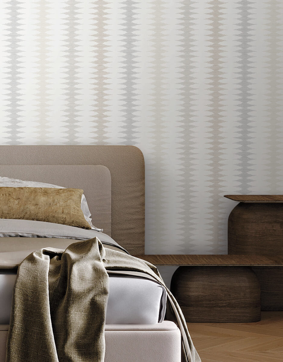 Montecito Woven Desert Wallpaper - Sand & Fog