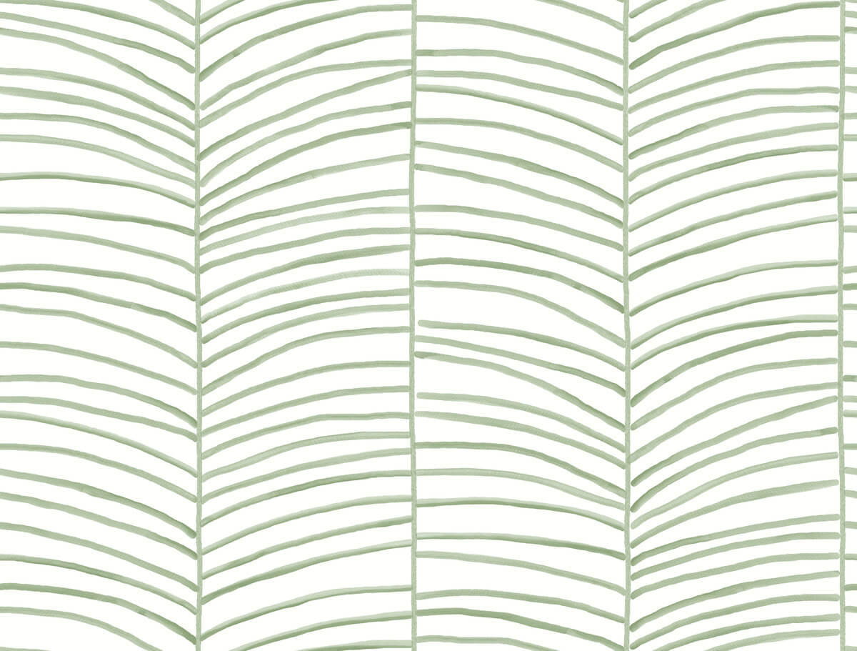 Montecito Cascade Palm Chevron Wallpaper - Palm