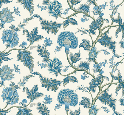 Ronald Redding Astoria Monroe Wallpaper - Blue