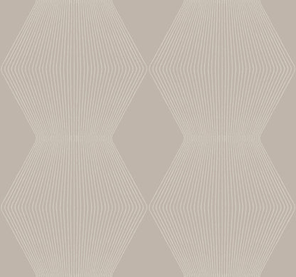 Ronald Redding Astoria Diamond Legacy Wallpaper - Taupe