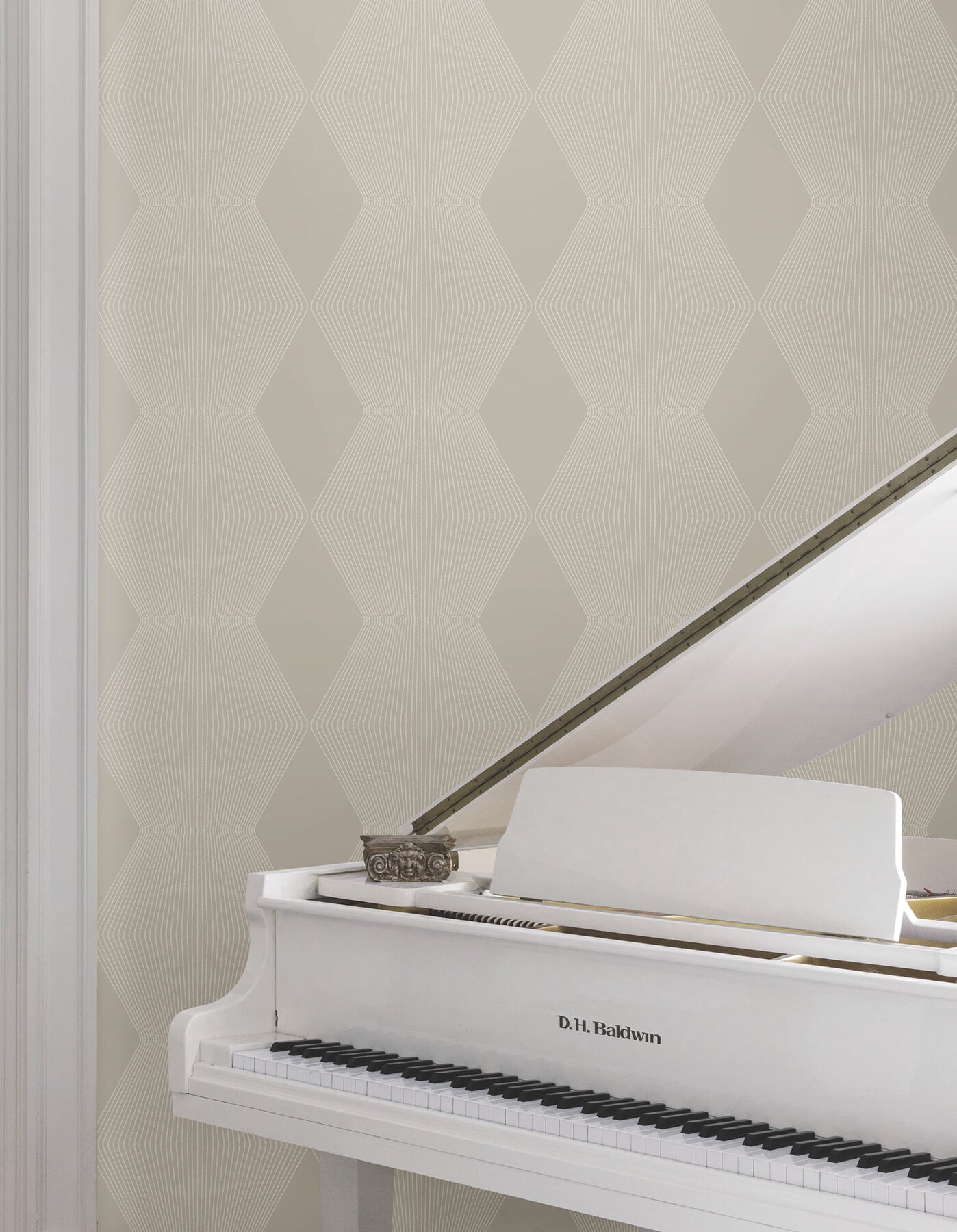 Ronald Redding Astoria Diamond Legacy Wallpaper - Taupe