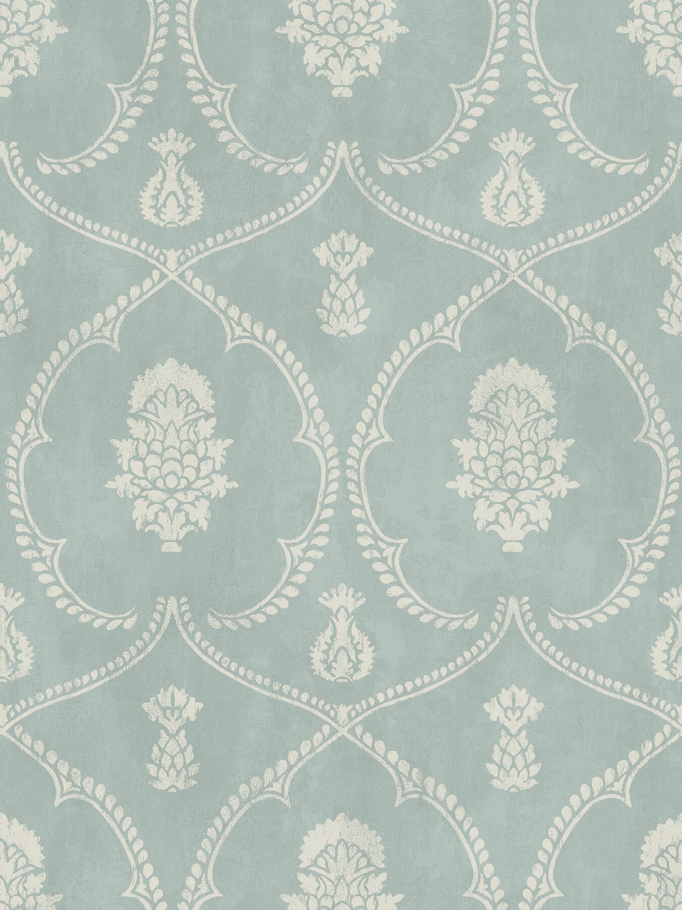 Ronald Redding Astoria Royal Damask Wallpaper - Jade