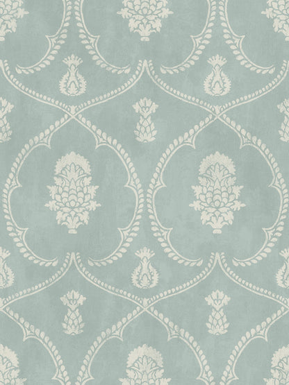 Ronald Redding Astoria Royal Damask Wallpaper - Jade