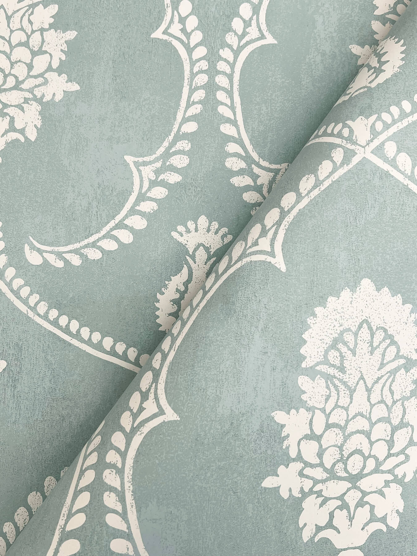 Ronald Redding Astoria Royal Damask Wallpaper - Jade