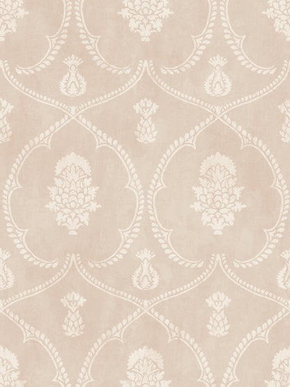 Ronald Redding Astoria Royal Damask Wallpaper - Blush