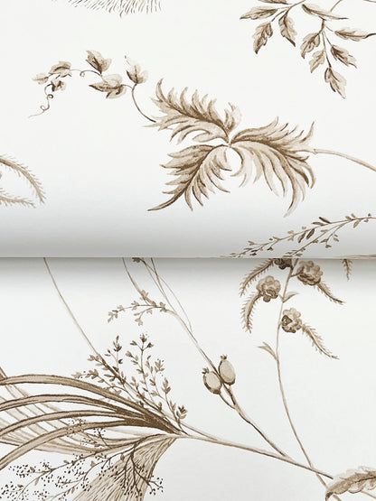 Ronald Redding Astoria Floral Lace Wallpaper - Taupe