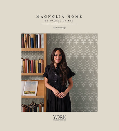 Magnolia Home Book 4 Colette Wallpaper - Olive