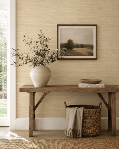 Magnolia Home Grasscloth Wallpaper - Beige