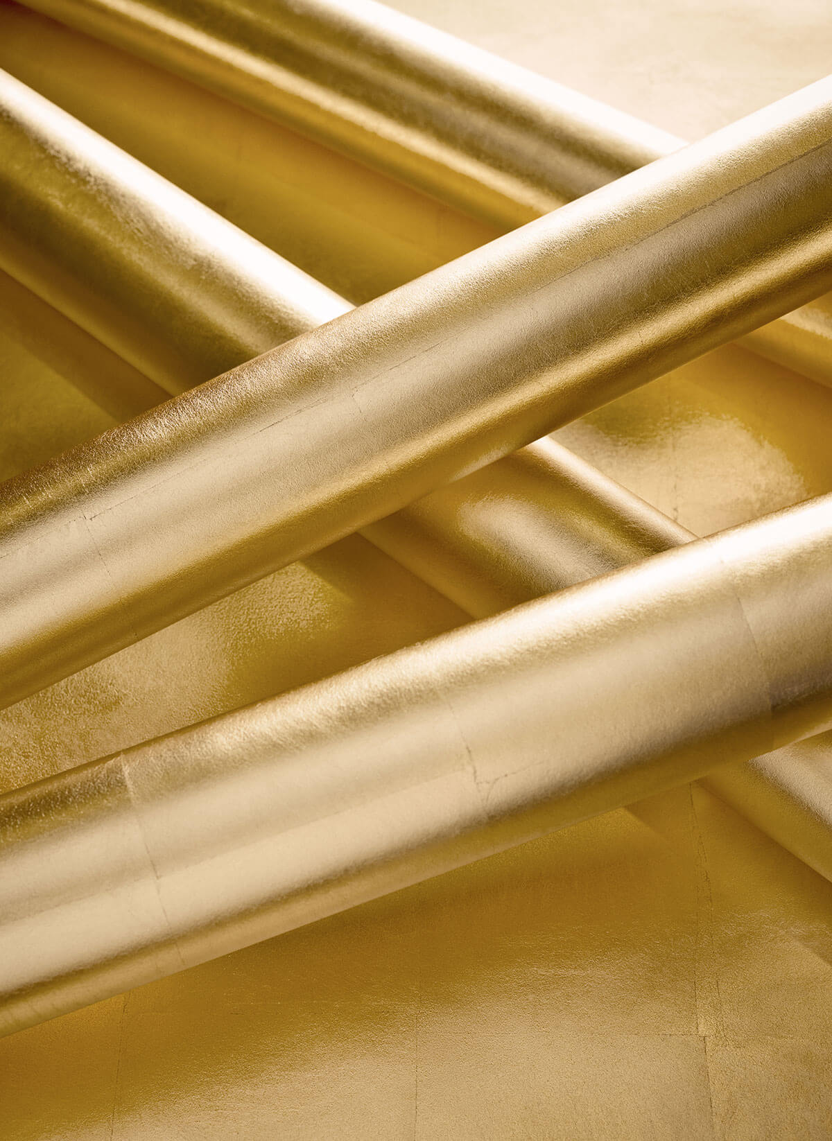 Thibaut Modern Resource Metal Leaf Wallpaper - Metallic Gold