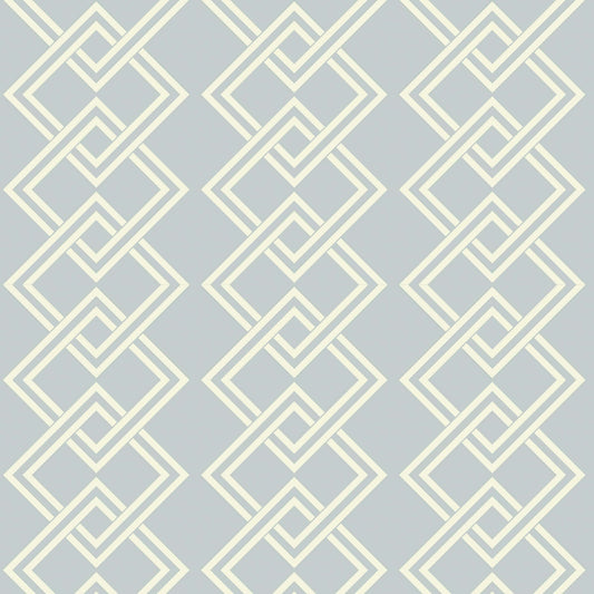 Mitchell Black Mod Block Wallpaper - Pale Mineral Blue