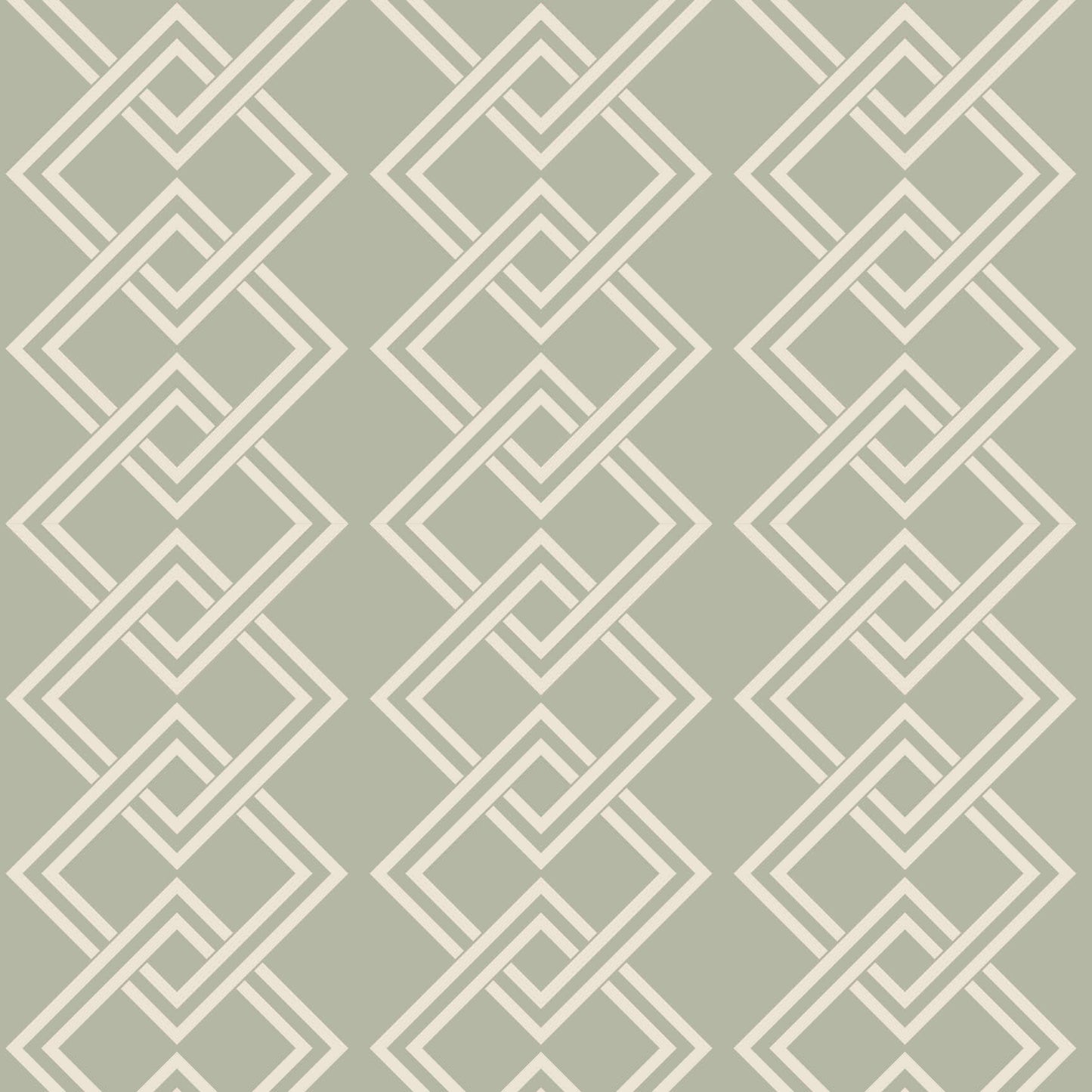 Mitchell Black Mod Block Wallpaper - Parchment Sage