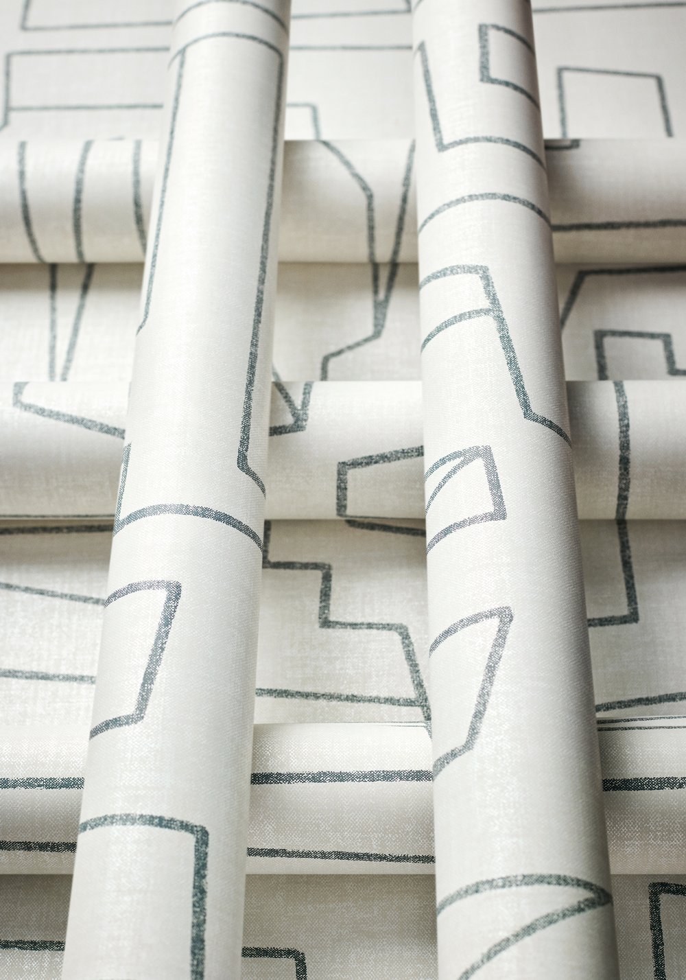 Thibaut Modern Resource Matrix Wallpaper - Black on Beige