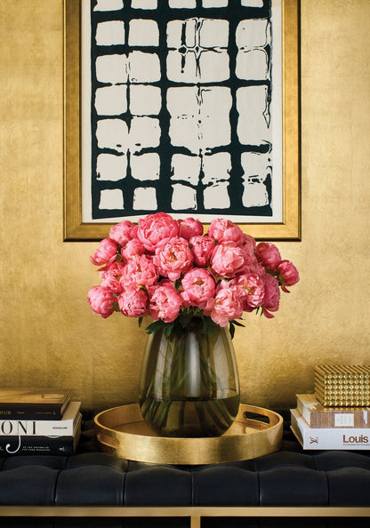 Thibaut Modern Resource Metal Leaf Wallpaper - Metallic Gold