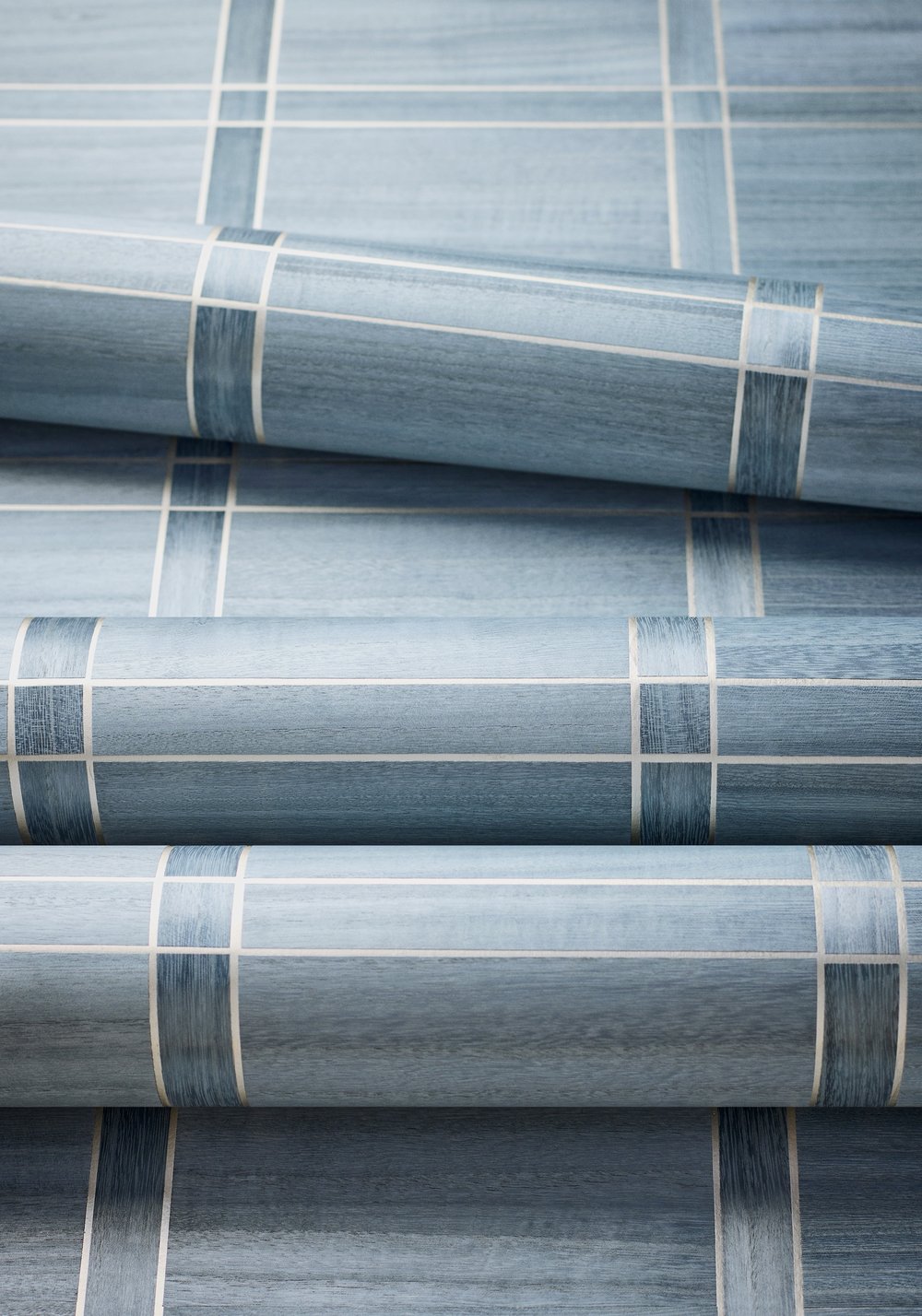 Thibaut Modern Resource Wood Panel Wallpaper - Cadet & Pewter