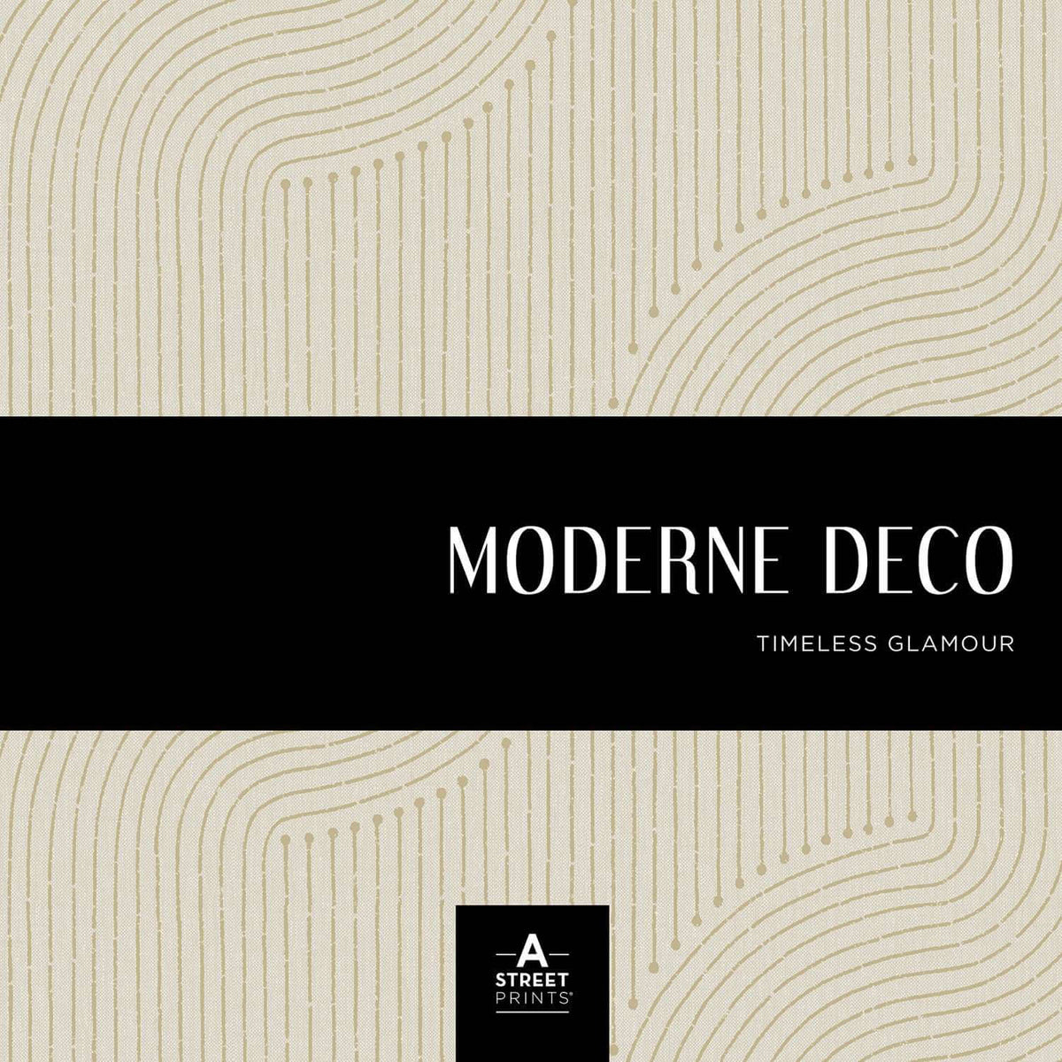 A-Street Prints Moderne Deco Franz Wallpaper Sample - Navy