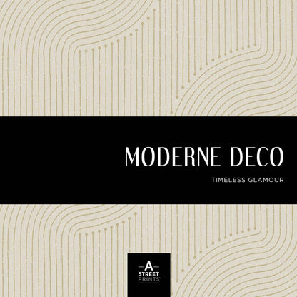 A-Street Prints Moderne Deco Franz Wallpaper Sample - Navy